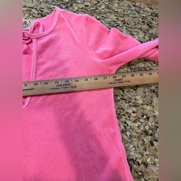 Juicy Couture Vintage y2k pink Terry Long sleeve tunic top size medium - Picture 6 of 6
